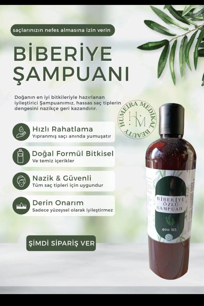 Biberiye özlü şampuan 400 ml