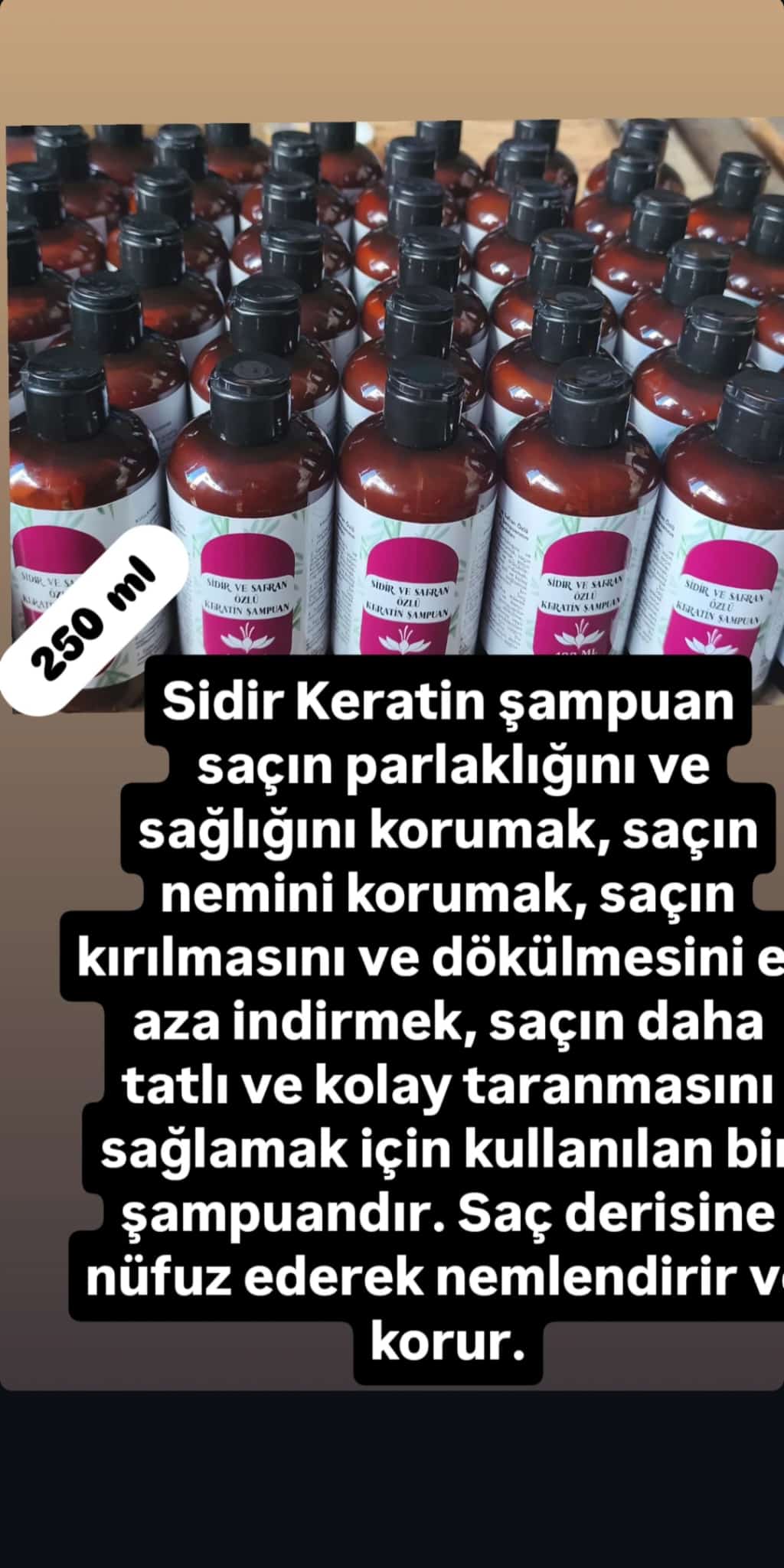 Sidir  Safran özlü Keratin  Şampuan